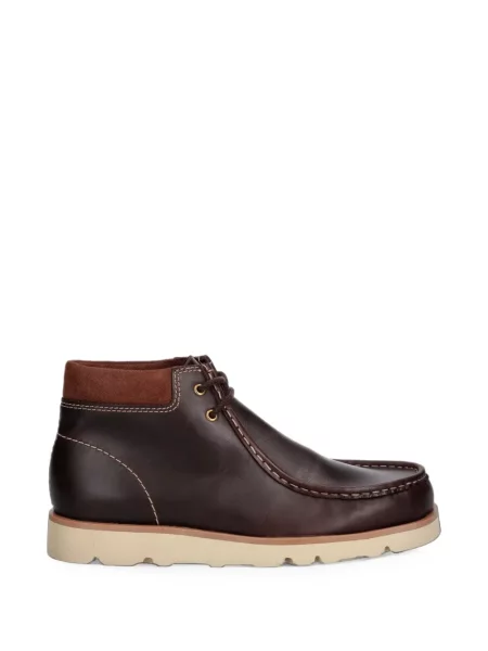 Botine Clarks Originals cu șireturi din dantelă maro