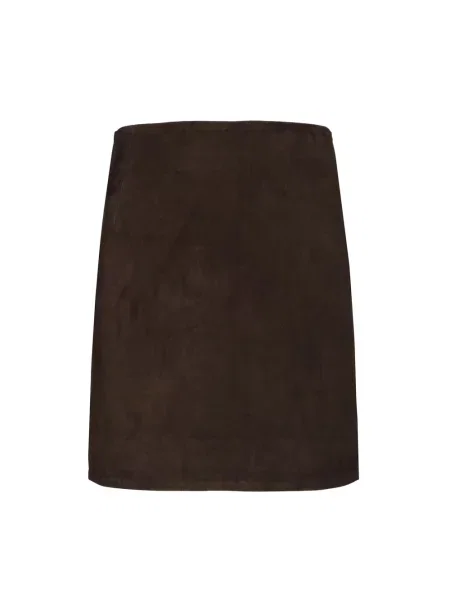 Spódnica mini Rotate Birger Christensen zamszowa brązowa