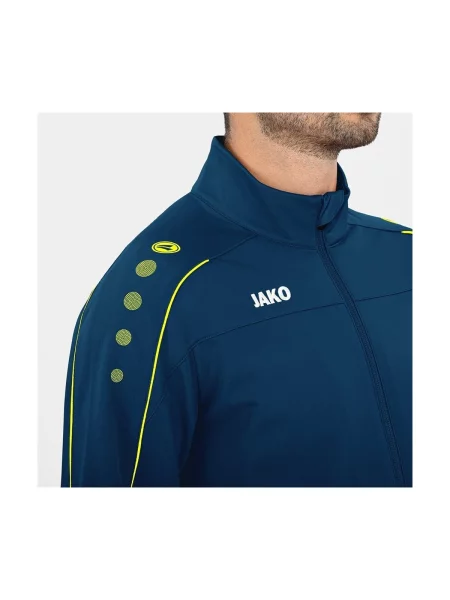 JAKO Jachetă de trening Classico albastru marin / galben alb
