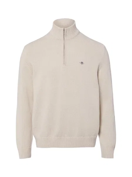 Gant sweter bez rękawów z dzianiny Mężczyźni M beżowy