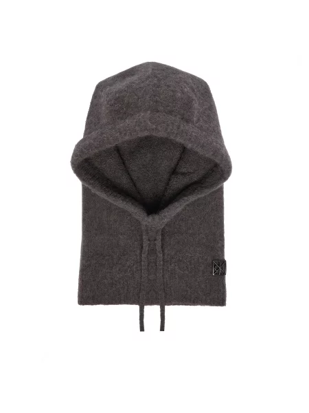 Шапка маска Calvin Klein Emblem Brushed сив