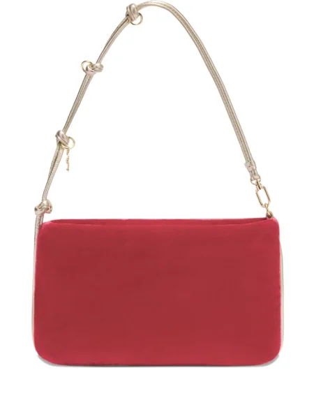 Geantă Furla de catifea roșu