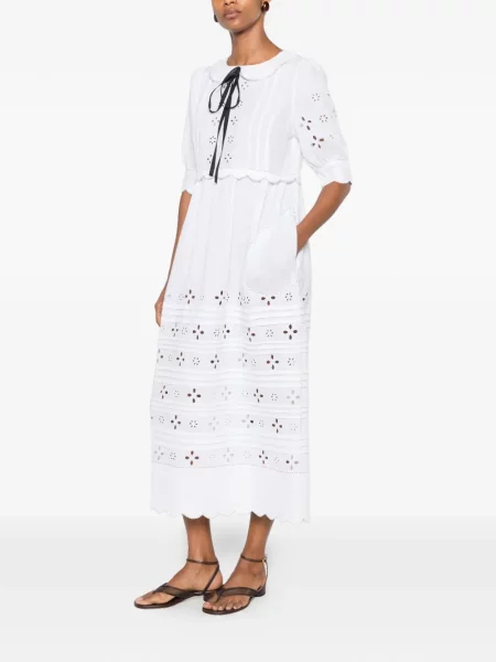 Rochie midi Vita Kin cu broderie alb