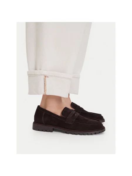 Loafersy Badura brązowe