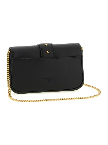 PINKO Torebki Kobieta ONE SIZE Skóra Pocket Love Bag One Simply czarny