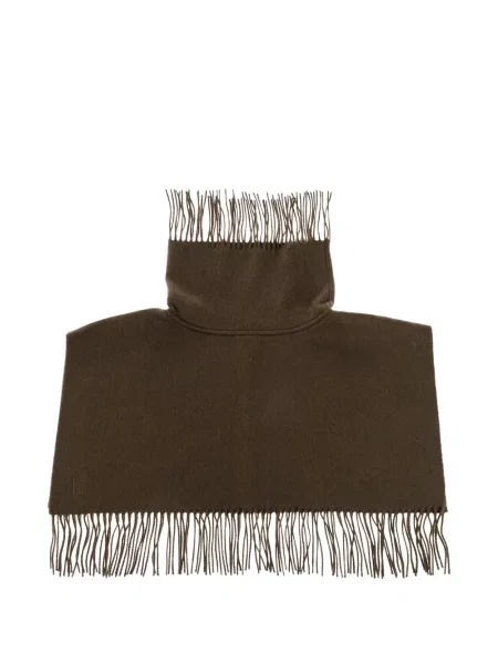 Fular By Malene Birger cu franjuri verde