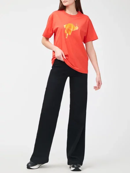 Футболка Moschino Jeans помаранчева