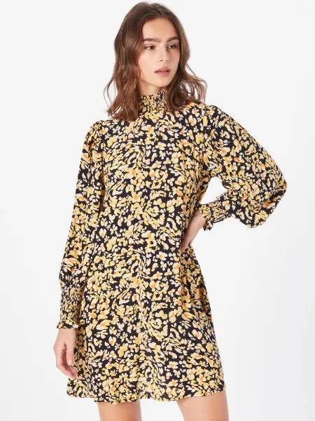Oasis Rochie / galben / crem / portocaliu piersică negru