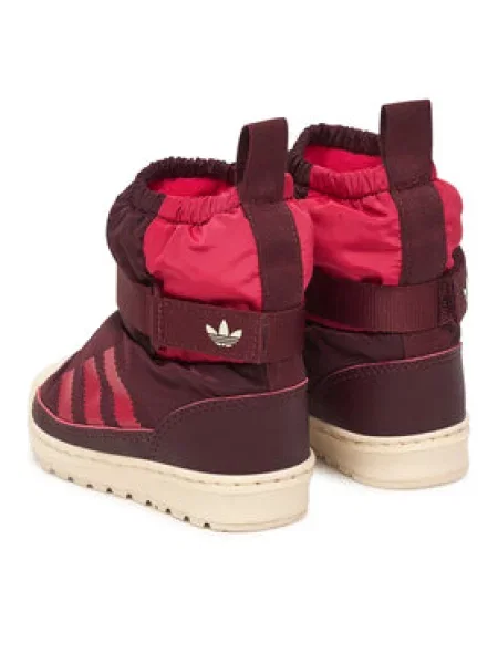 ADIDAS ORIGINALS Škornji za v sneg Superstar kostanj rjava / rdeča bela