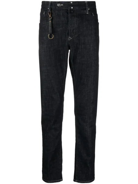 Дънки straight leg Incotex синьо