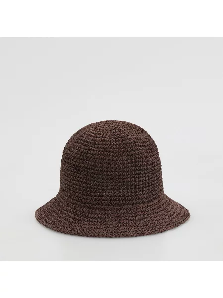 Reserved Klobouk bucket tmavě hnědá