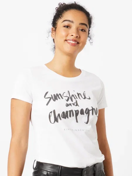 EINSTEIN & NEWTON Tricou Sunshine / negru alb