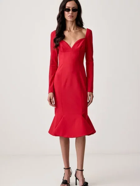 Pinko rochie sirenă cu vâscoză