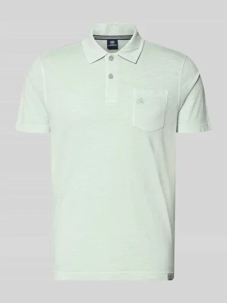 Koszulka polo o kroju regular fit z brustaszą Lerros