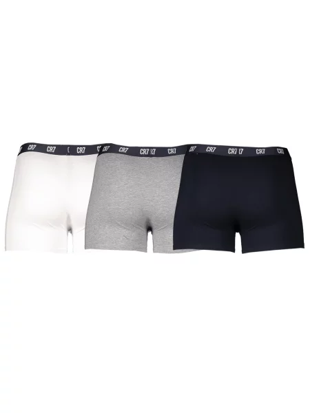 Pánske boxerky Basic Trunk 3 páry grey melange/white/navy biela