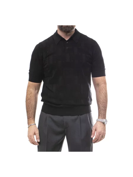 Koszulka polo Dolce And Gabbana z nadrukiem czarna