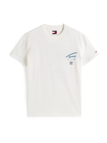 Tommy Jeans Tricou Signature City alb