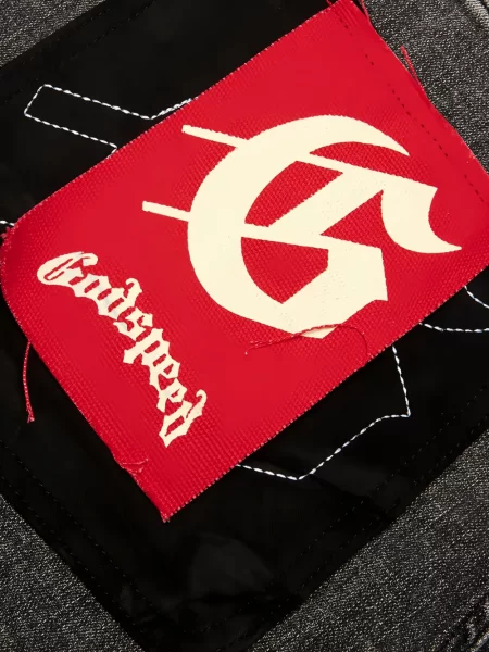 Pantaloni scurți din denim Godspeed gri