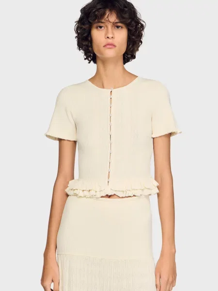 Кардиган Sandro білий