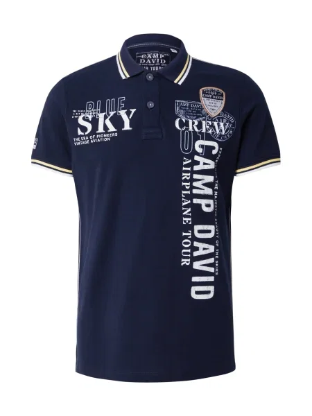 CAMP DAVID Majica mornarska / svetlo modra bela