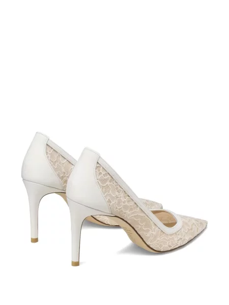 Pantofi cu toc Stuart Weitzman cu model floral din dantelă
