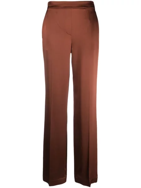 Pantaloni Joseph cu talie înaltă maro