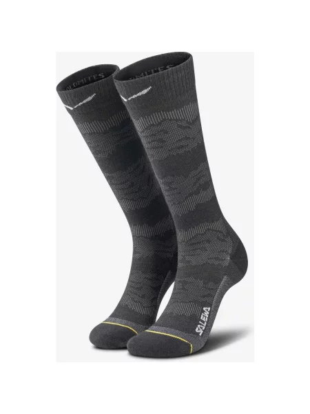 Skarpety Salewa Ortles Merino Knee ciemnoszary czarny