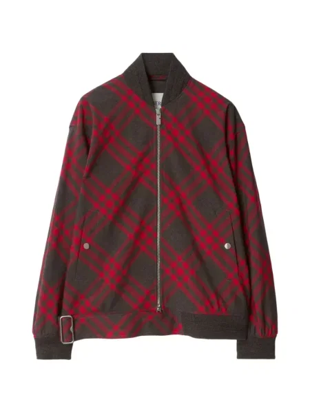 Kostkovaná bunda Burberry hnědá