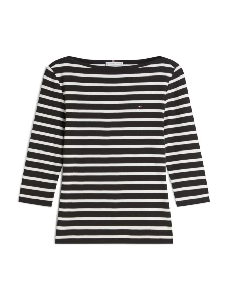 TOMMY HILFIGER Majica NEW CODY / bela črna