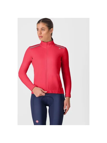 Kurtka przeciwwiatrowa Castelli Espresso Air hibiskus XS czerwony