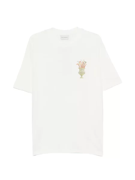 Графичен тениска Drôle De Monsieur бяло