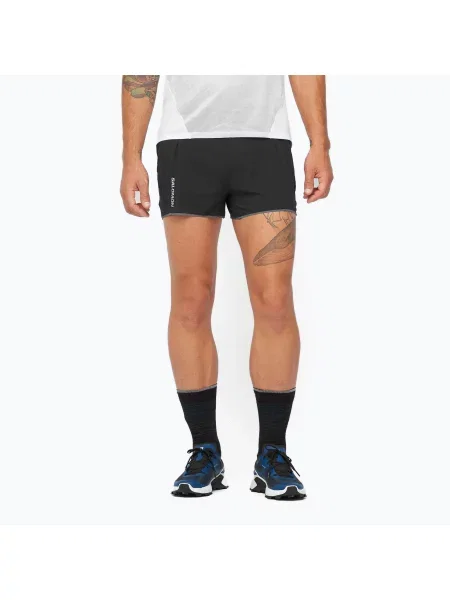 Spodenki do biegania Salomon Sense Aero 3" deep black czarne