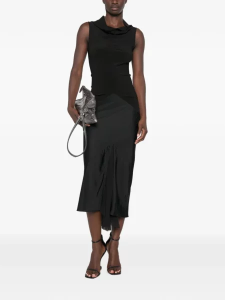 Rochie midi Rick Owens fără mâneci negru