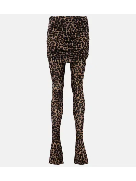 Leggings Blumarine de lână bej