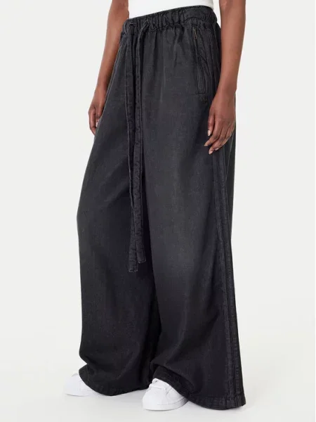 Adidas Τζιν Wide Leg μαύρο