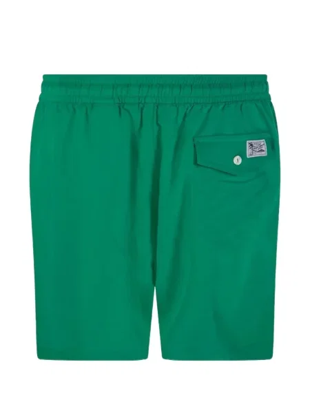 Λινό ριγέ polo Polo Ralph Lauren με κέντημα πράσινο
