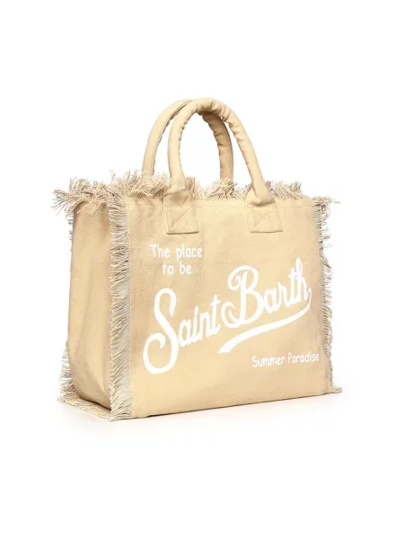 Shopperka Mc2 Saint Barth beżowa