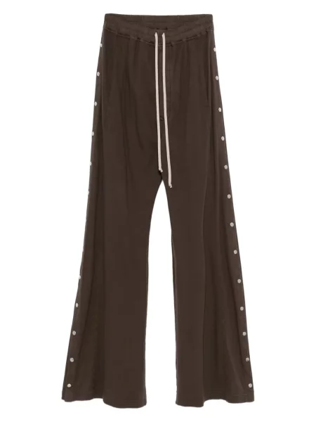 Szerokie spodnie Rick Owens Drkshdw brązowe