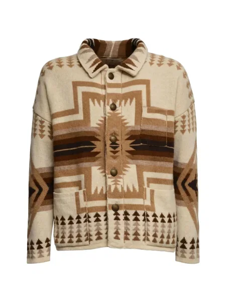 Cardigan Rakki cu imagine cu imprimeu geometric