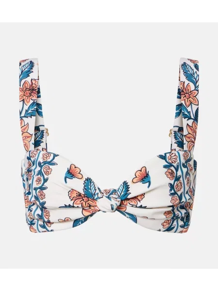 Top Montce cu model floral bej