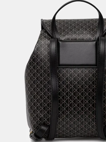 Plecak Calvin Klein skórzany czarny