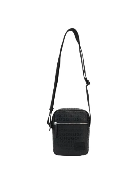 Torba crossbody Hugo skórzana czarna