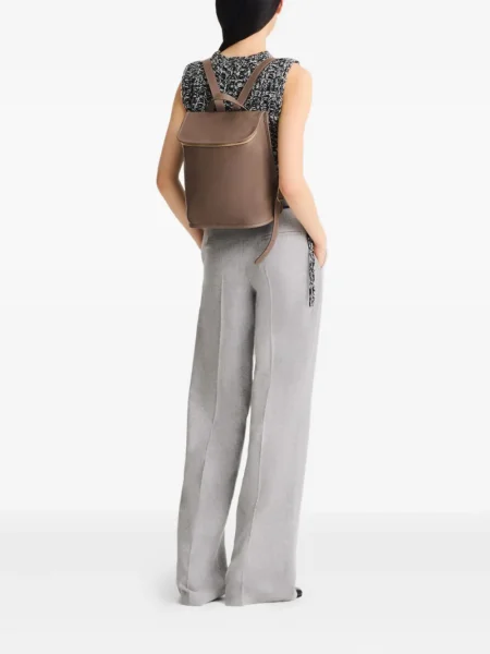 Rucsac Longchamp din piele maro