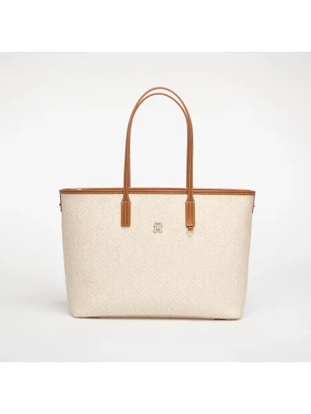 Tommy Hilfiger Torebka Th Monoplay Tote Le beżowy