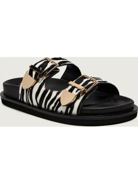 Marella De piele șlapi MLAOTTIMO negru