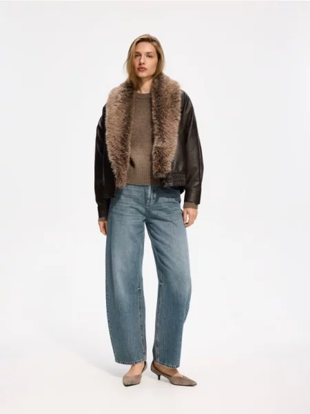 Reserved Blugi barrel leg indigo jeans