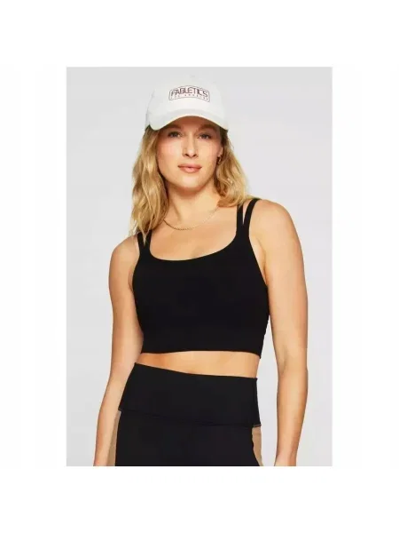 Fabletics Biustonosz Sportowy Średnie Wsparcie Principal Longline czarny