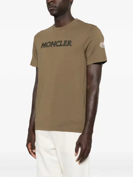 Tricou Moncler cu autograf maro