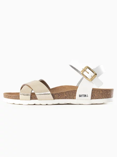 Bayton Sandale auriu / negru alb
