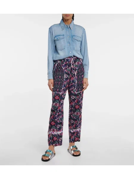 Pantaloni Marant Etoile cu model floral